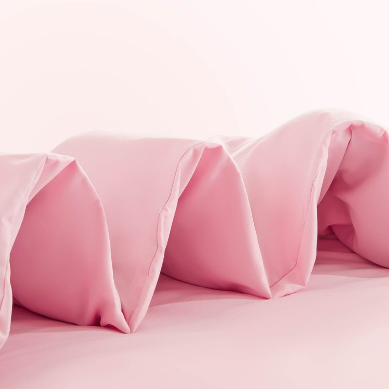  Space Rocket Reversible Duvet Cover Set, Full/Queen, Ballet Pink