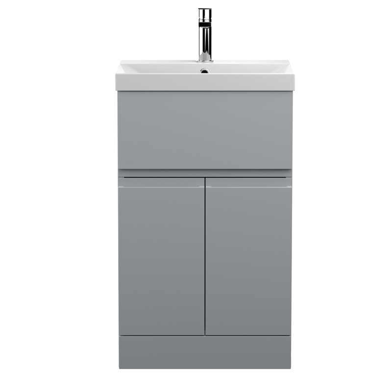 Urban 510mm Single Bathroom Vanity with Basin, Satin Grey
