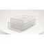 Organisateur de bureau, rangement pour dossiers, bac à papier, espace de travail, bureau, filet métallique, blanc-1738835269