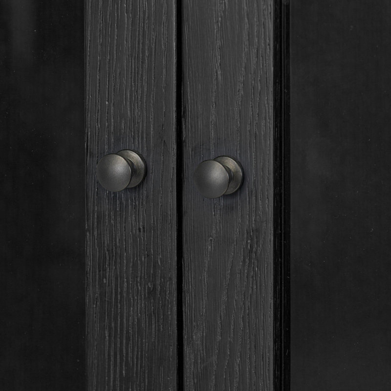Pilar Cabinet-Charcoal Oak Veneer