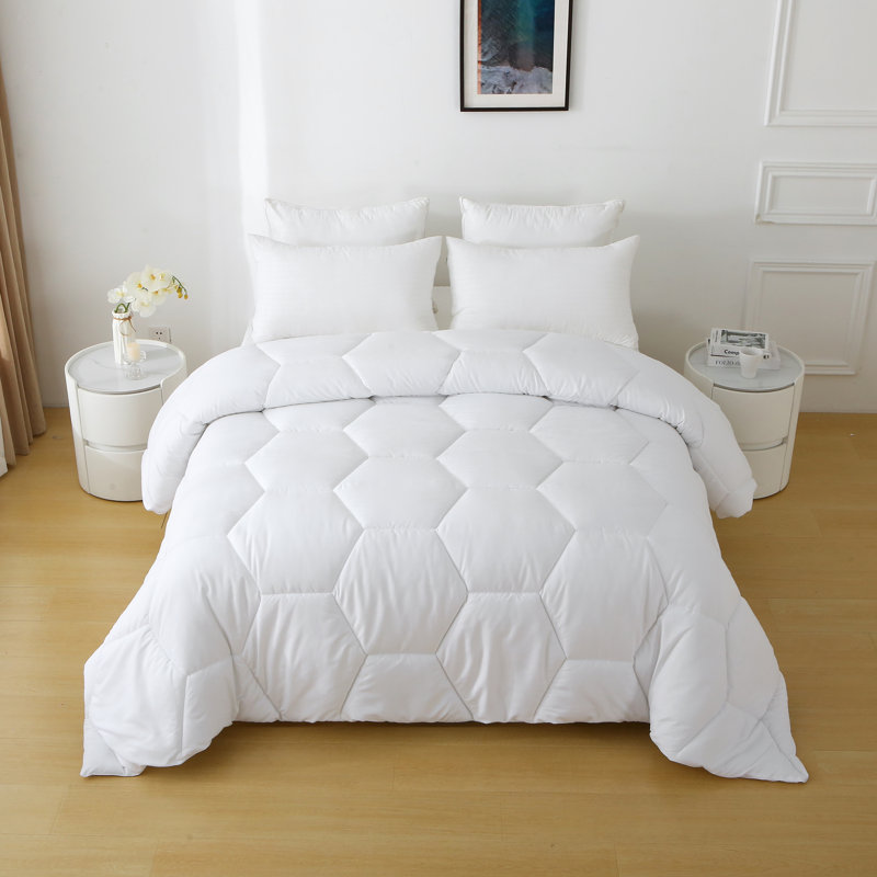 Édredon en microfibre surdimensionné Better Style Home, Édredon grand, Blanc