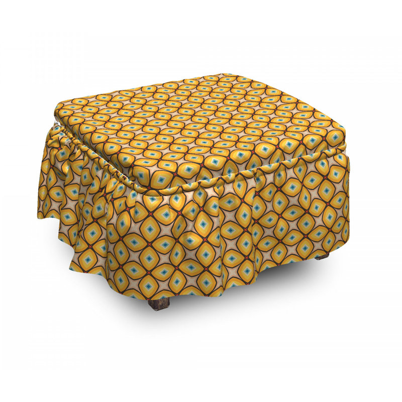 Housse pour repose-pieds shapes geometric