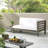 X-Back Corner Bench-R With Coffee Table