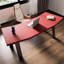 Bureau en bois massif rouge Free Form + Barenia-1805808793
