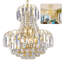 Lustre empire en cristal de luxe transparent K9 à 7 lumières Kemma