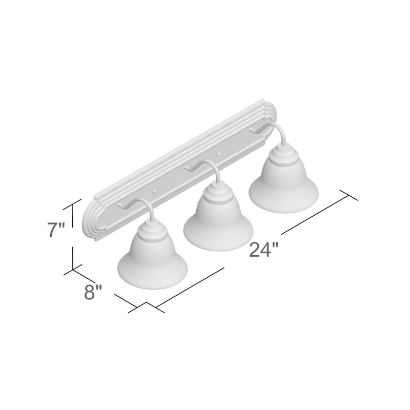 Éclairage pour salle de bain 3 lumières Vincente, Marbre / nickel satiné
