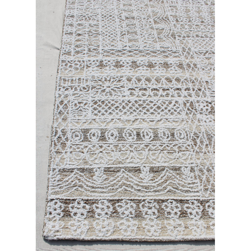 Tapis gris tissé à la main Southwestern, Rectangle 8 pi x 10 pi