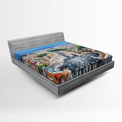 European Microfiber Patterned Fitted Sheet