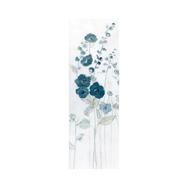Fields Of Blue I by Sally Swatland - No Frame Panoramic Gallery-Wrapped Canvas Giclée on Canvas