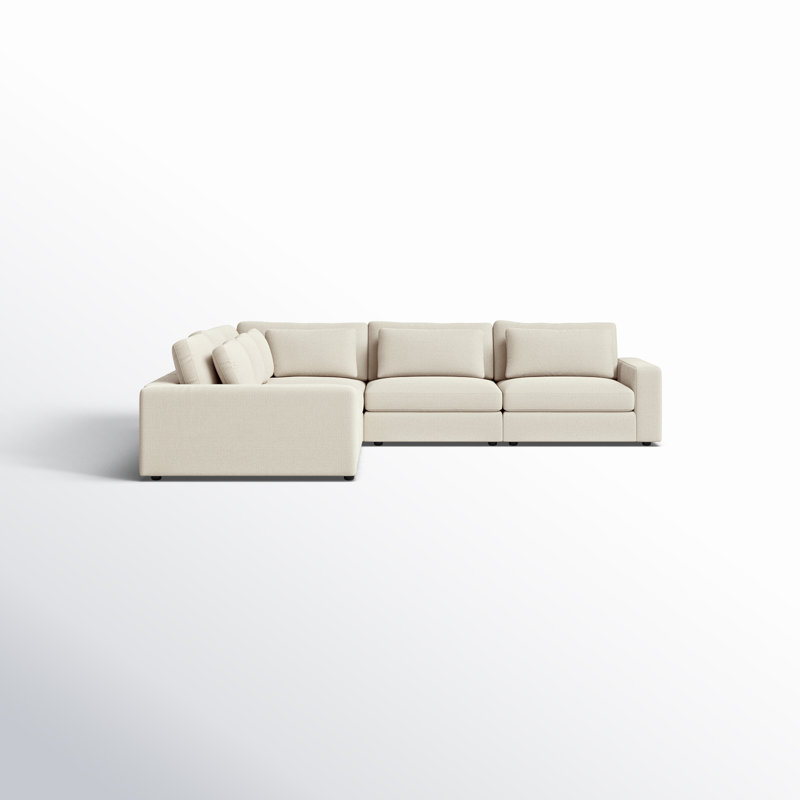 Bloor 5-Piece Sectional, 33" H x 170" W x 131" D, Left Arm Facing,  Clairmont Ivory