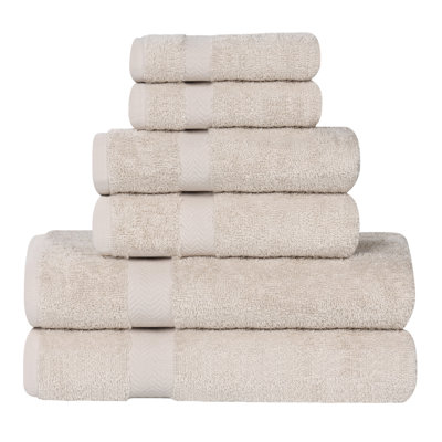 Franklin Cotton Lightweight Quick-Drying 6-Piece Assorted Towel Set
