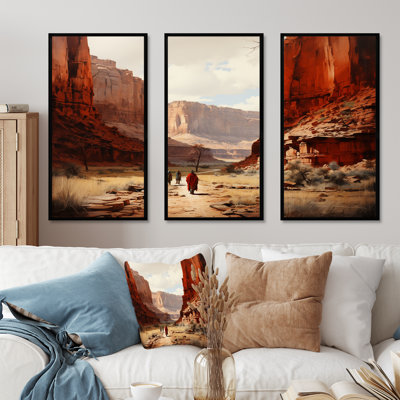 Ensemble de salon Native Canyon Echoes - Native American Wall Art