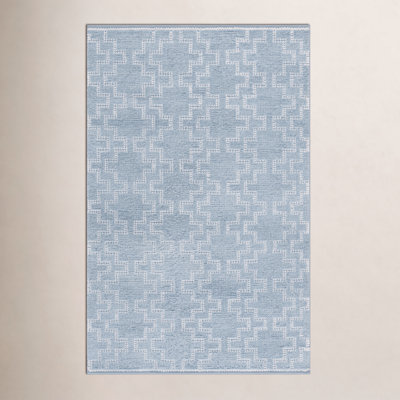 Hand-Woven Geometric Outdoor Rug