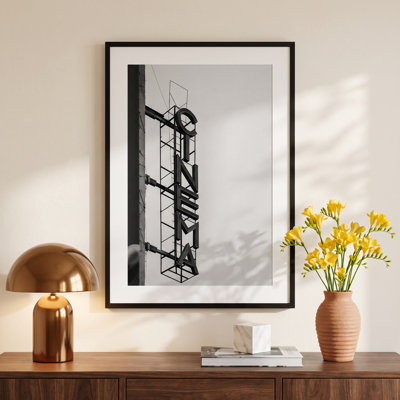 Cinema Marquee Sign Photo Print