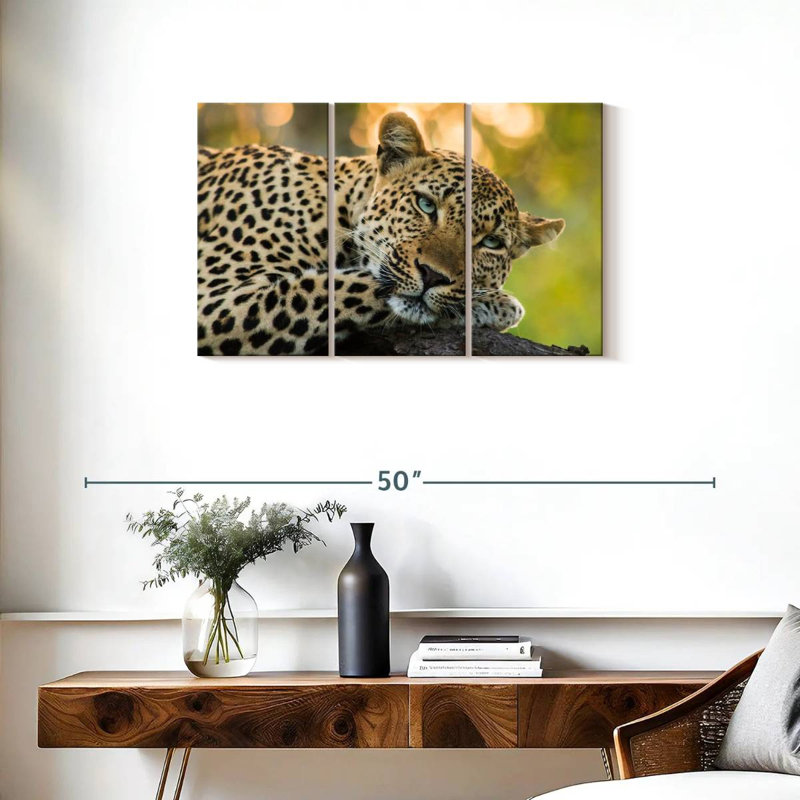 Brampt Leopard On A Tree, 20" H x 33" W