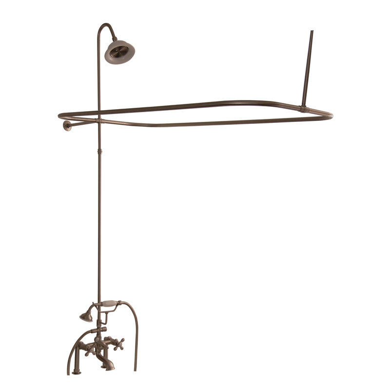 60'' x 30'' Soaking Acrylic Bathtub with Faucet, Brushed Nickel, Bisque