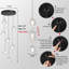 Lustre 7 lumières en cristal Glam Pendants-566339086