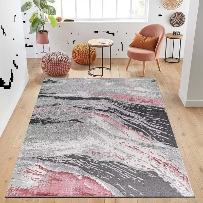 Abstract Shag Area Rug, Rectangle 120 x 170 cm