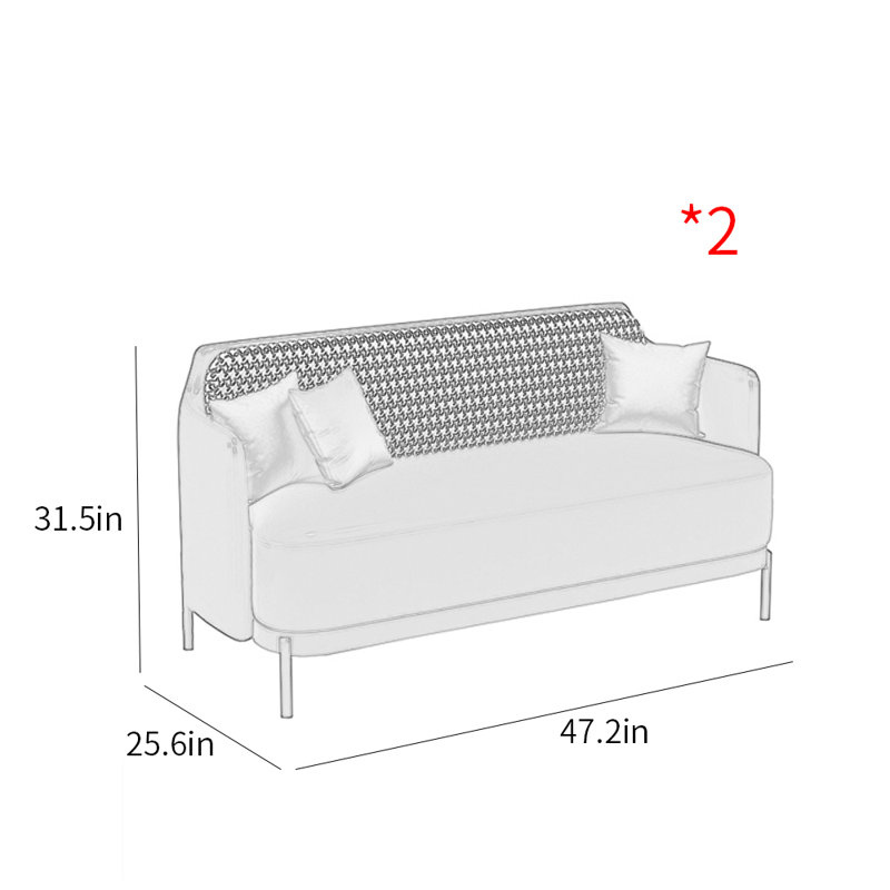 Banc moderne de restaurant, café et pâtisserie, Bleu / beige