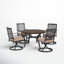 Alyah 4 - Person Patio Dining Set with Round Table , Cushions Included