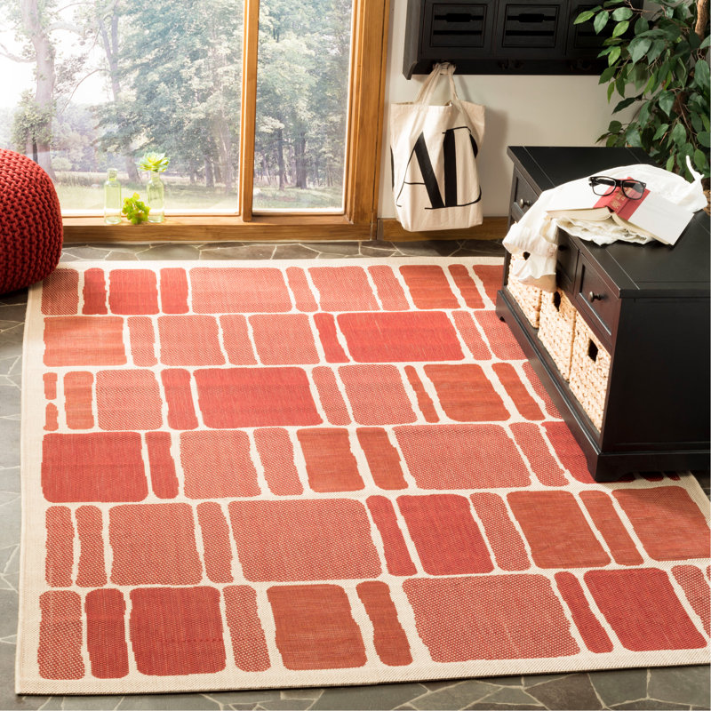 Tapis performance géométrique Kirstey Martha Stewart, Rectangle 4 pi x 5 pi 7 po