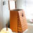 Orange Rectangular Solid Wood Jewelry Armoires
