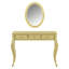 Meuble-lavabo de luxe avec miroir ovale-910379513