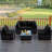 Rattan Sectional Seating Group with Cushions-232317164