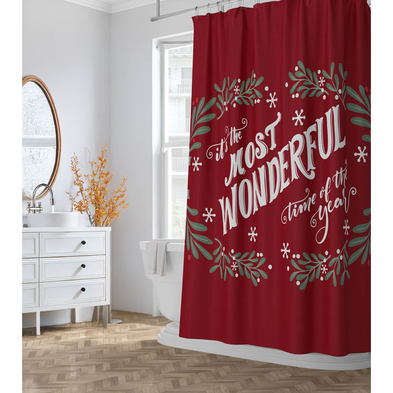 C'est le rideau de douche ultramince le plus beau de l'année, Rouge