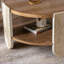 Table basse en bois massif de style Palace avec rangement double couche pour le salon, facile à assembler