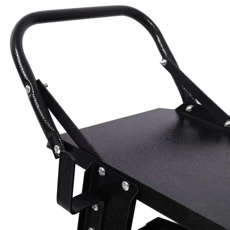 Chariot de soudage robuste à 2 niveaux et 4 tiroirs avec chariot de rangement portatif avec roulettes pour coupeur plasma MIG TIG ARC et accessoires de soudage