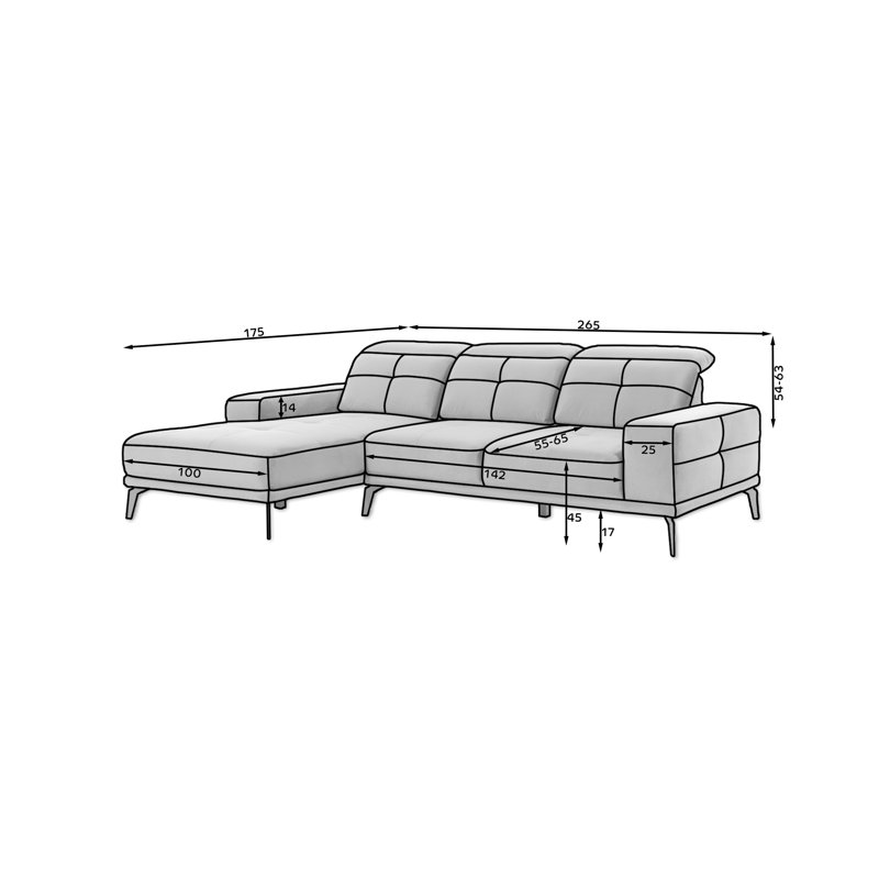 Airabella 3 Seater Velvet Sofa Bed, White