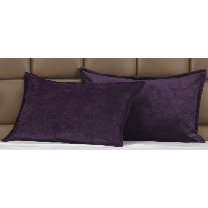 Polyester Channel Duvet Cover & Insert, Cal. King Duvet Cover + 2 Shams, Aubergine
