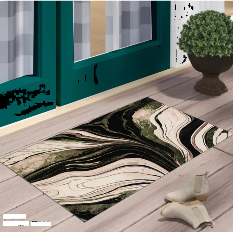 Abstract Area Rug, Rectangle 60 x 110 cm