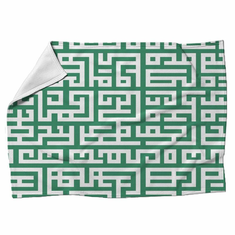 Jeté Markco, Jeté, Vert/blanc