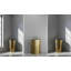 Lavabo sur pied en laiton vieilli texturé 33,9 po Vast Studio avec lavabo sur pied sculpté avec silhouette moderne incurvée et finition mate de luxe sans couture-121425599-121425605