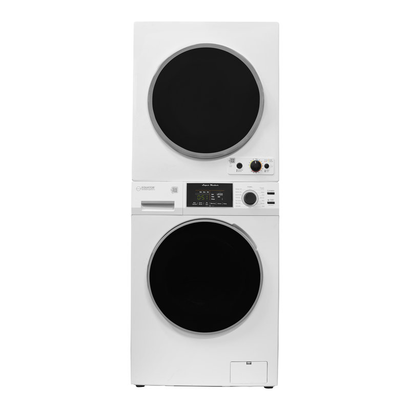 Ensemble de laveuse numérique Sani de 110 lb 15 lb Equator Pet + 3,5 pi³ Séchoir à capteur ventilé avec bouton