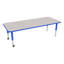 Table d'activités préscolaire rectangulaire à hauteur réglable avec roulettes-50509289-50509300-50509296
