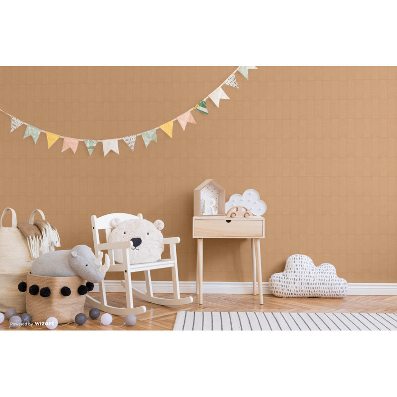 Calei 10m x 53cm Satin Paste the Wall Wallpaper Roll, Coral