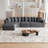 131.1-Inch Chenille Sectional Sofa Set-507547998