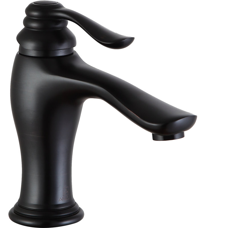 Anfore Single-Hole Single-handle Bathroom Faucet, Oil Rubbed Bronze