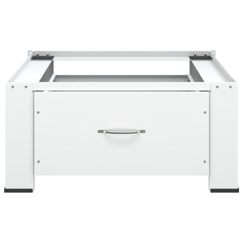 Lavabo piédestal avec tiroir blanc 27,2 po x 27,2 po x 12,8 po