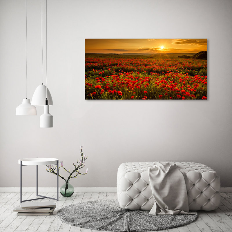 Field Of Poppies - Wrapped Canvas Print
