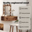 Dressing Table with Mirror and Storage Included-1152945161
