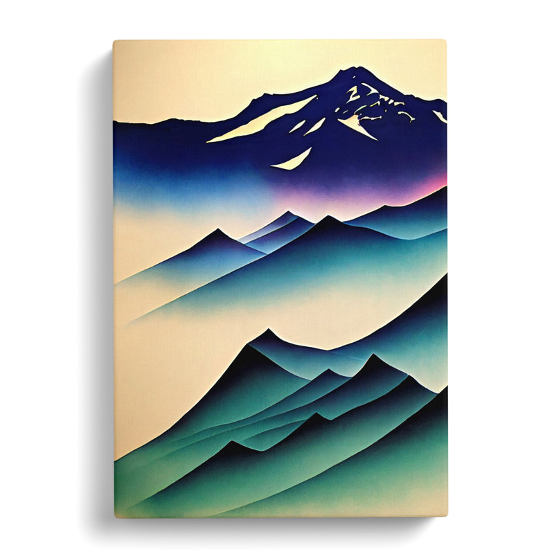 Glacier Airbrush - Wrapped Canvas, 50cm H x 35cm W x 3cm D