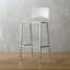 Tabouret en acrylique transparent Ved avec base polie-1919234731