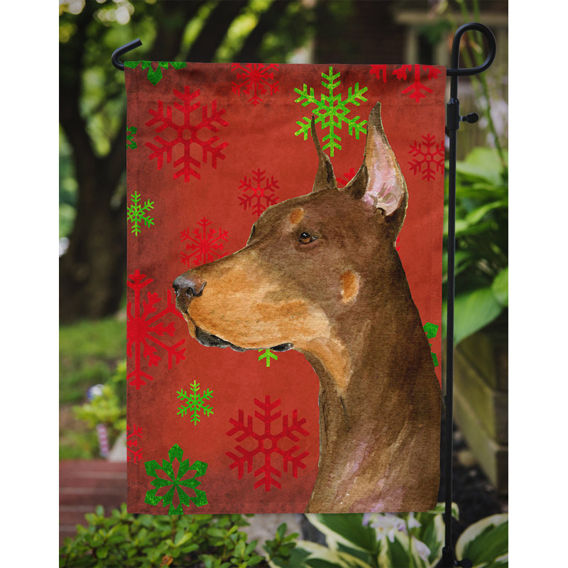 Drapeau rouge et vert Vart, Doberman 3