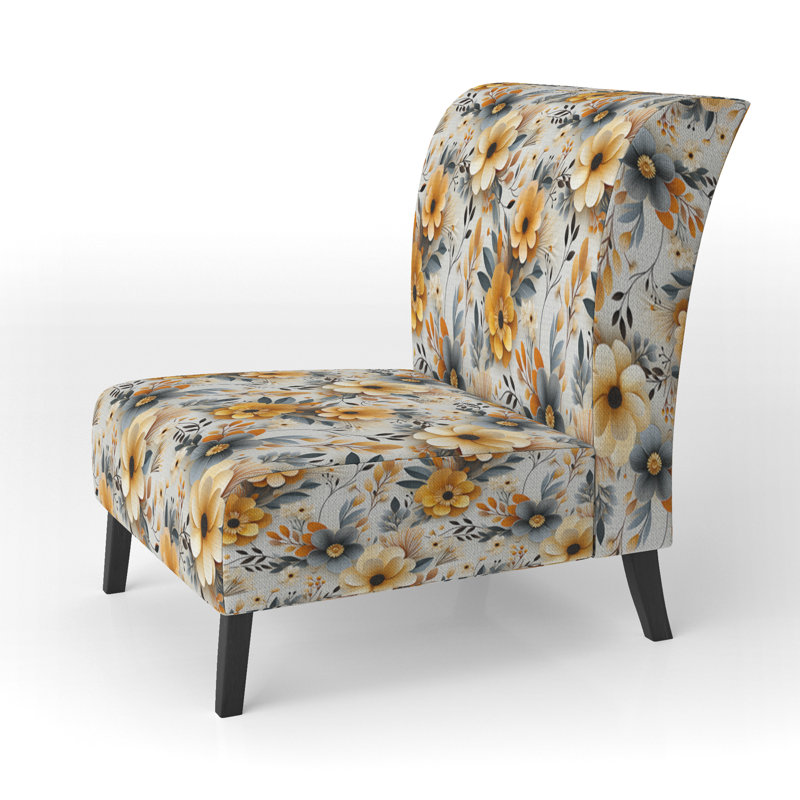 Fauteuil de chambre décoratif gris et gris