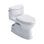 Toilette allongée une pièce à hauteur universelle 1,28 GPF TOTO® Carolina® II avec CEFIONTECT et siège SS124 SoftClose, prêt pour WASHLET +, coton blanc