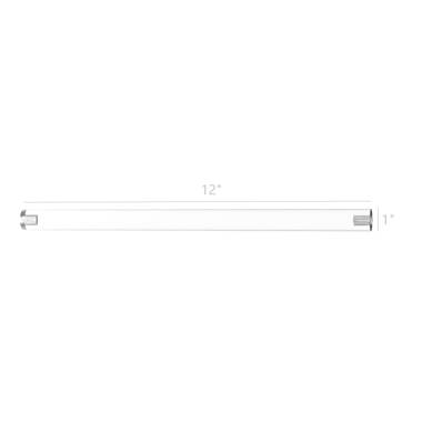 Fixturedisplays 10132-30 25mm (Nominal 1) Diameter x 30 Long Acrylic Rod Plexiglass Stick Clear Lucite Transparent Dowel